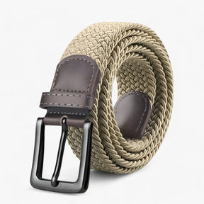 Belt : Canvas Riem - Elegant en Comfortabel voor Elke Outfit - Mat Zwart in khaki van Pantino