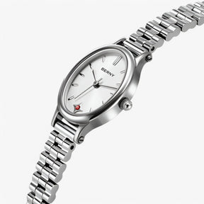 Watch : Minimalistische Ovalen Armbandhorloge Dames - Zwart in van Pantino