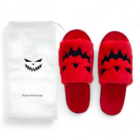 other : Highland Cow Gezellig - Halloween-Pantoffels - Zacht en Warm in Rood met tas 36-45 (29cm) van Pantino