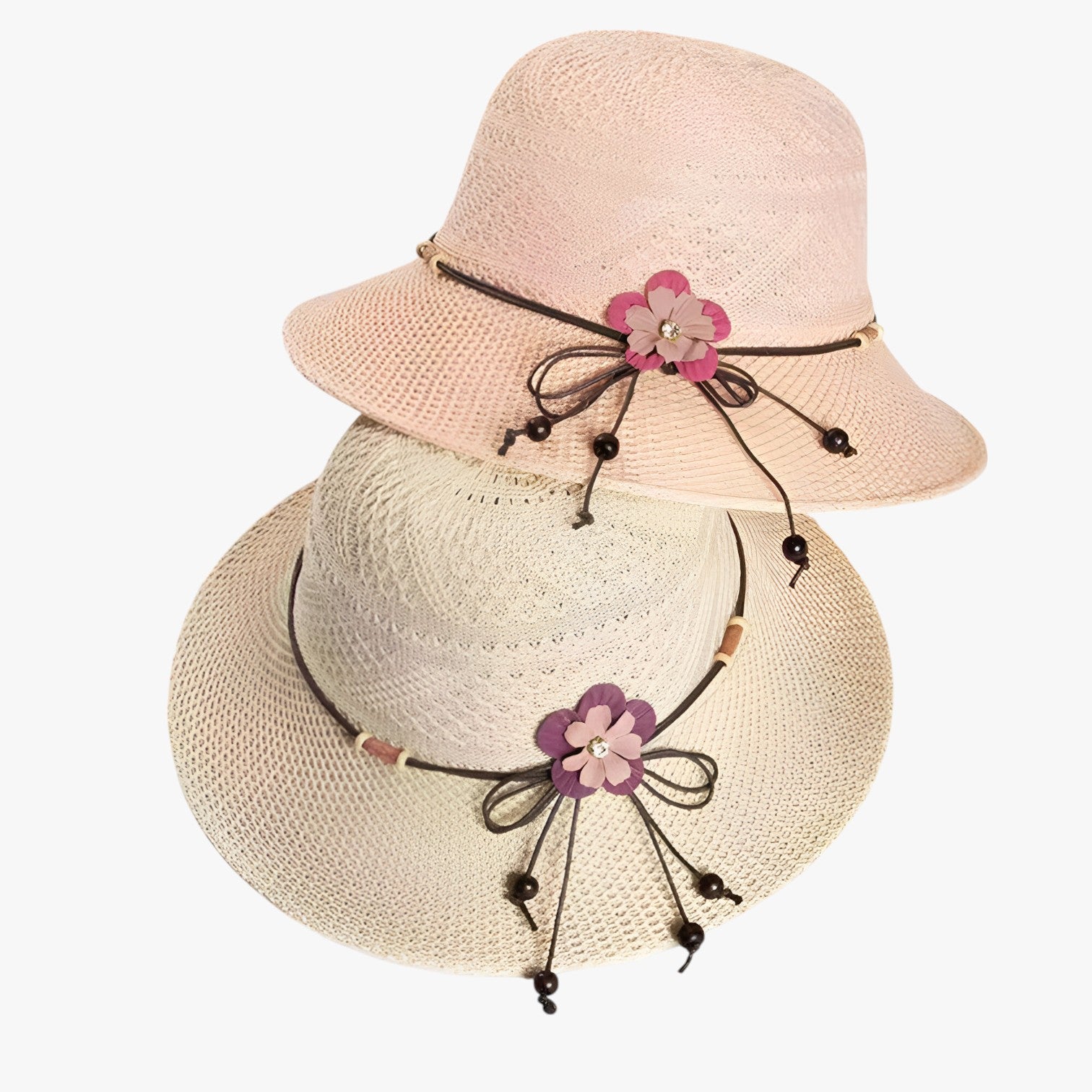 Sun Hat : Muts Dames Roze - Zomermuts voor - Stijlvolle Bescherming Tegen de Zon in van Pantino