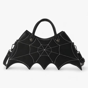 bags : Schoudertas Roze - Spider Web - Trendy en Gedurfd voor Halloween in Zwart 34x7x20cm van Pantino
