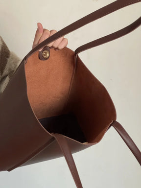 bags : Stella Top Handle Bag Black - Leer in van Pantino