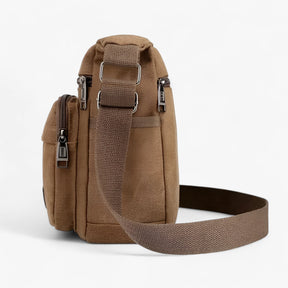 bags : Schoudertas Heren Zwart - Multifunctionele Canvas in van Pantino