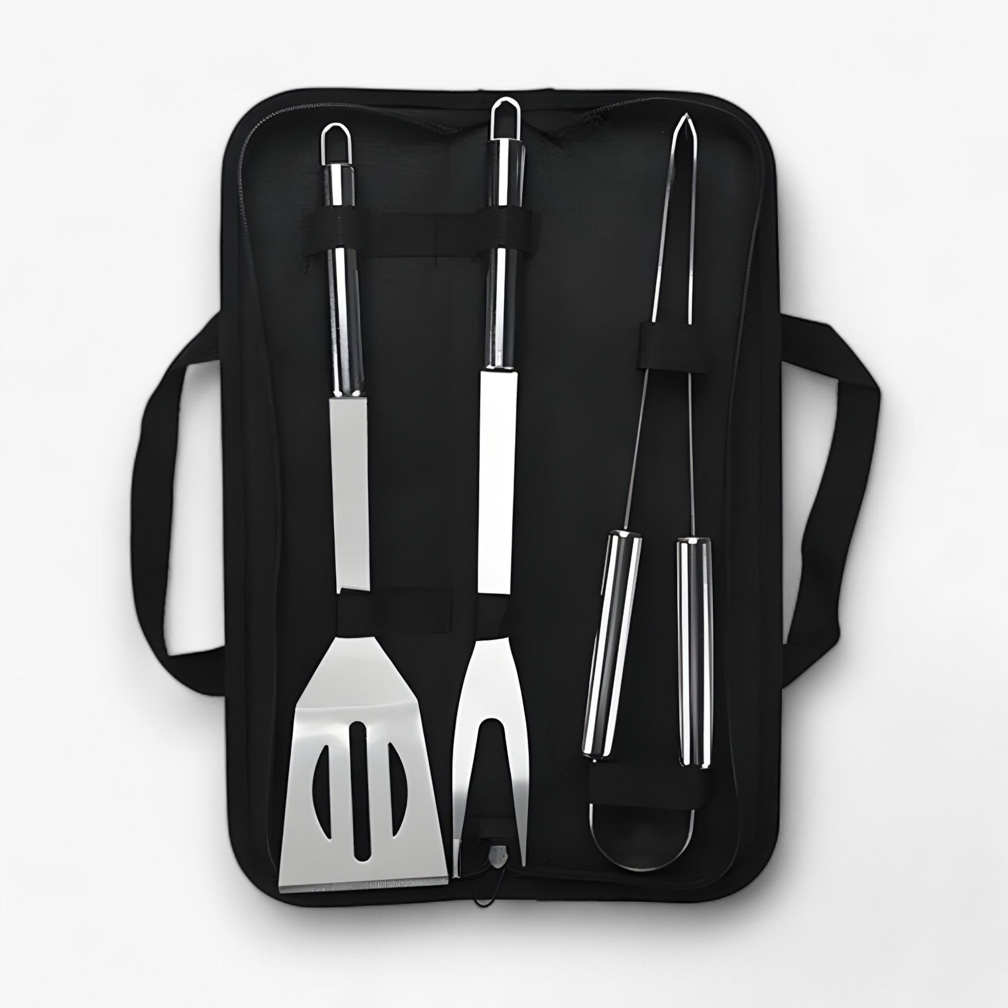 outdoor equipment : BBQ Gereedschapsset Roestvrij Staal in 3 stuks van Pantino
