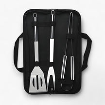 outdoor equipment : BBQ Gereedschapsset Roestvrij Staal in 3 stuks van Pantino