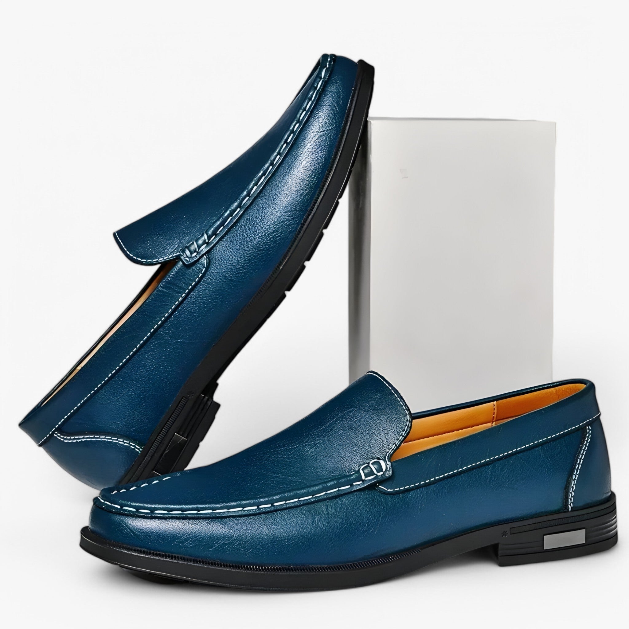 Mocassins Heren Bruine Elegante van Echt Leer Ambachtelijke Comfort Fit