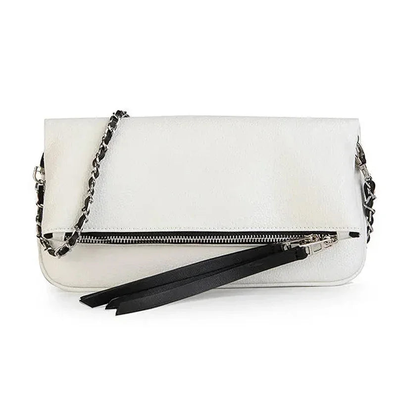 bags : Luxe Schoudertas Dames - Zwart in Wit van Pantino