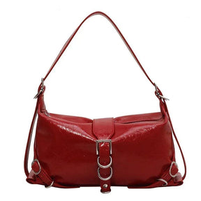 Tassen : Retro Handtas - Zwart in Rood van Pantino