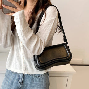 bags : Stadsschoudertas Dames - Minimalistisch Stedelijk Design - PU-Leer in van Pantino