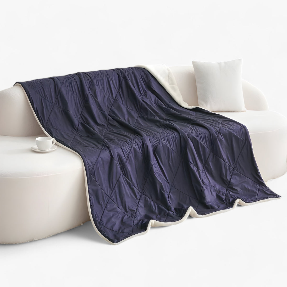 home & garden : Winter Warm Dekentje - Gezellig en Waterdicht voor Elk Gebruik - Blauw in Blauw 140x178cm(55x70inch) van Pantino