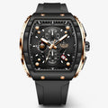 Orologio Sportivo in Silicone da Uomo - Smartwatch Nero di Lusso con Cardiofrequenzimetro