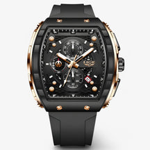 Smartwatch : Luxe Siliconen Sporthorloge Heren in Sort rosa guld s van Pantino