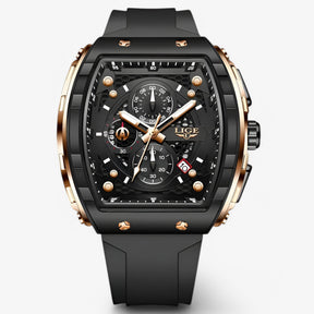 Smartwatch : Luxe Siliconen Sporthorloge Heren in Sort rosa guld s van Pantino