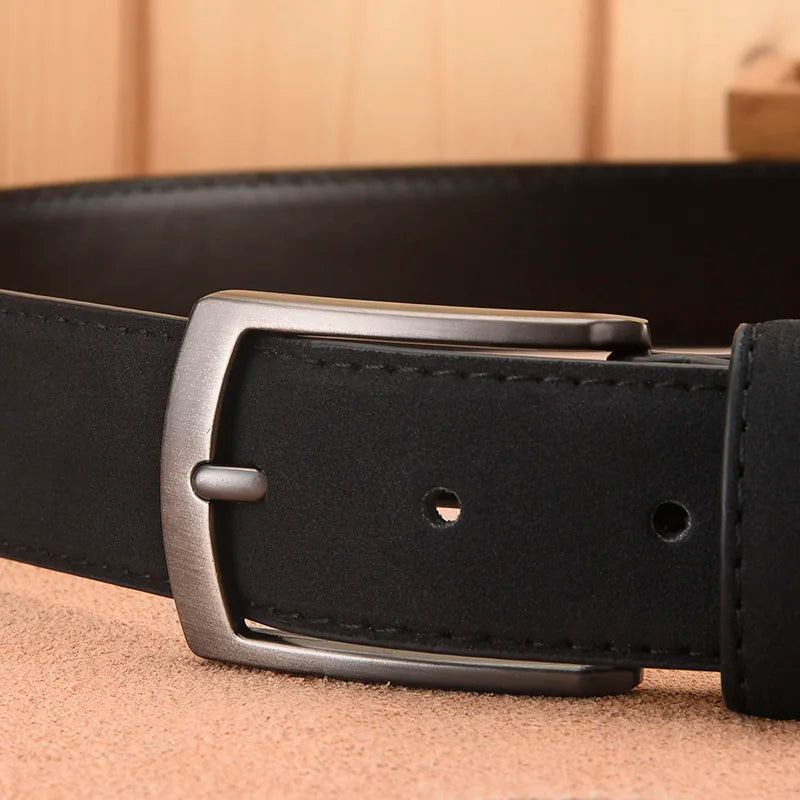 Belt : Riem Heren Zwart - Luxe Suède - Verfijnd, Duurzaam, Stijlvol in van Pantino