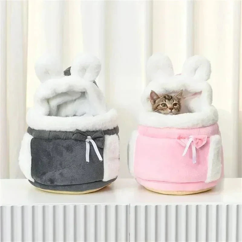 pets : Katten Draagtas - Diamantfluweel Veilig Comfortabel - Fluweel in van Pantino