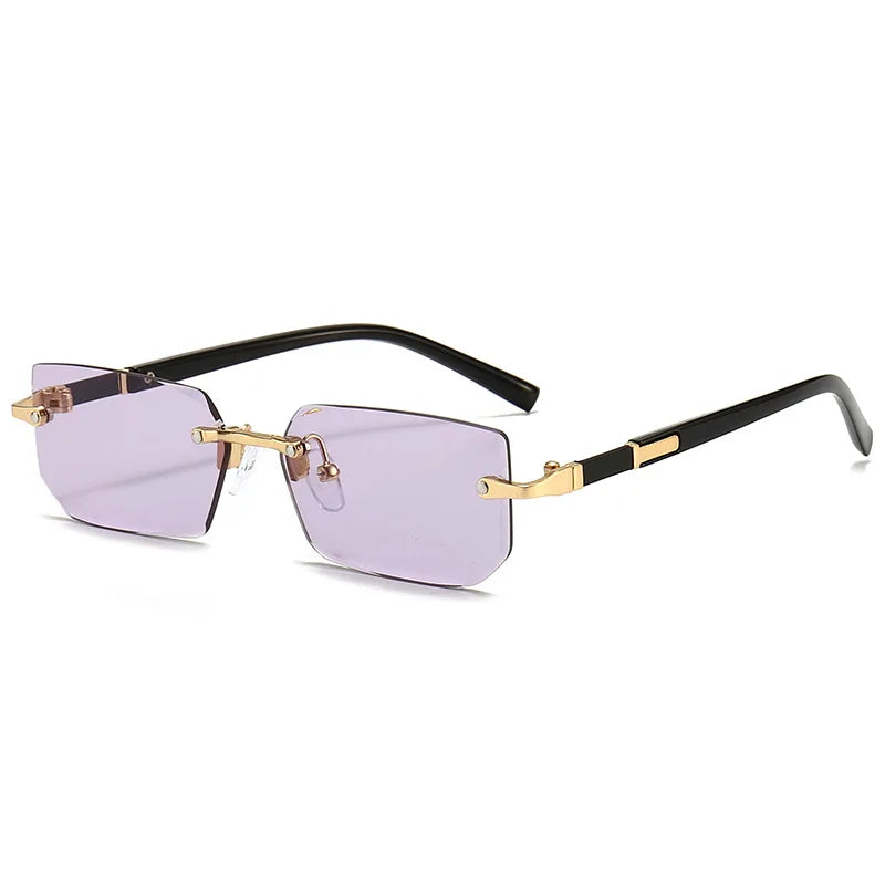 Sunglasses : Zonnebril Zwart Luxor - Stijlvol Unisex Design met UV400 Bescherming in Paars van Pantino