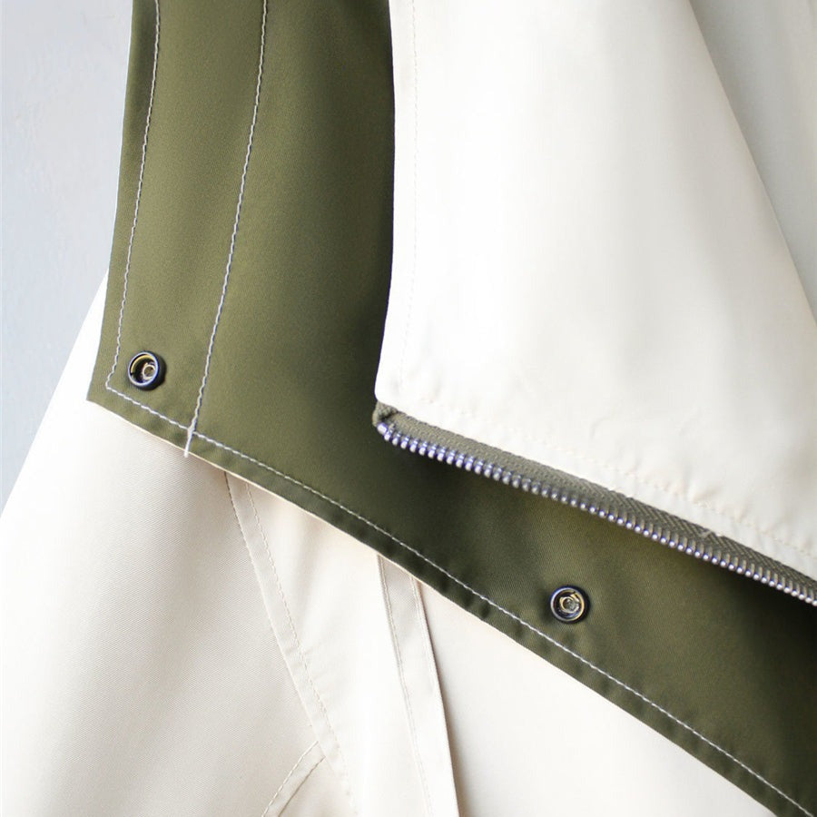 Coat : Mantel Paradiso Wit - Oversized Patchwork Capuchon in van Pantino