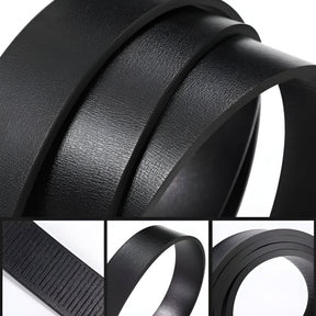 Belt : Heren Riem voor Verfijnde Stijl - Zwart in van Pantino