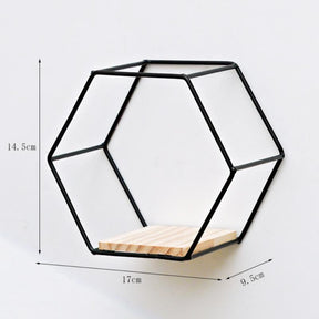 home & garden : Zeshoekige Wanddecoratie Goud - Foto en Object Display - MDF in van Pantino
