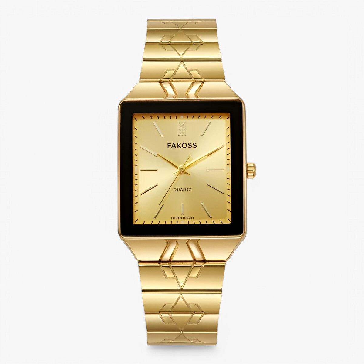 watches : Horloge Zwart Zilver - Luxe Sporthorloge van Roestvrij Staal in Goud goud van Pantino