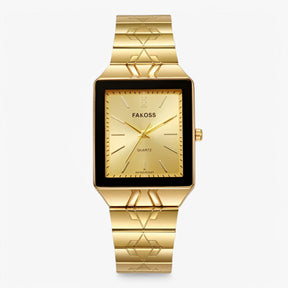 watches : Horloge Zwart Zilver - Luxe Sporthorloge van Roestvrij Staal in Goud goud van Pantino