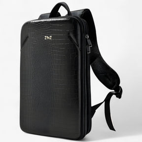 bags : Expanderbare Werktas met USB-poort - Grijs in Zwart van Pantino