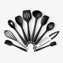home & garden : Complete Silicone Keukenset voor Makkelijk Koken - Blauw in Zwart van Pantino