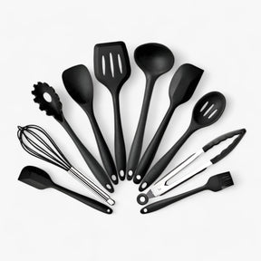 home & garden : Complete Silicone Keukenset voor Makkelijk Koken - Blauw in Zwart van Pantino