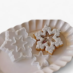 home & garden : Kerstkoekjesvormers en Stempels - Gemakkelijk en Creatief Feestelijk Bakken in Sneeuwvlok van Pantino