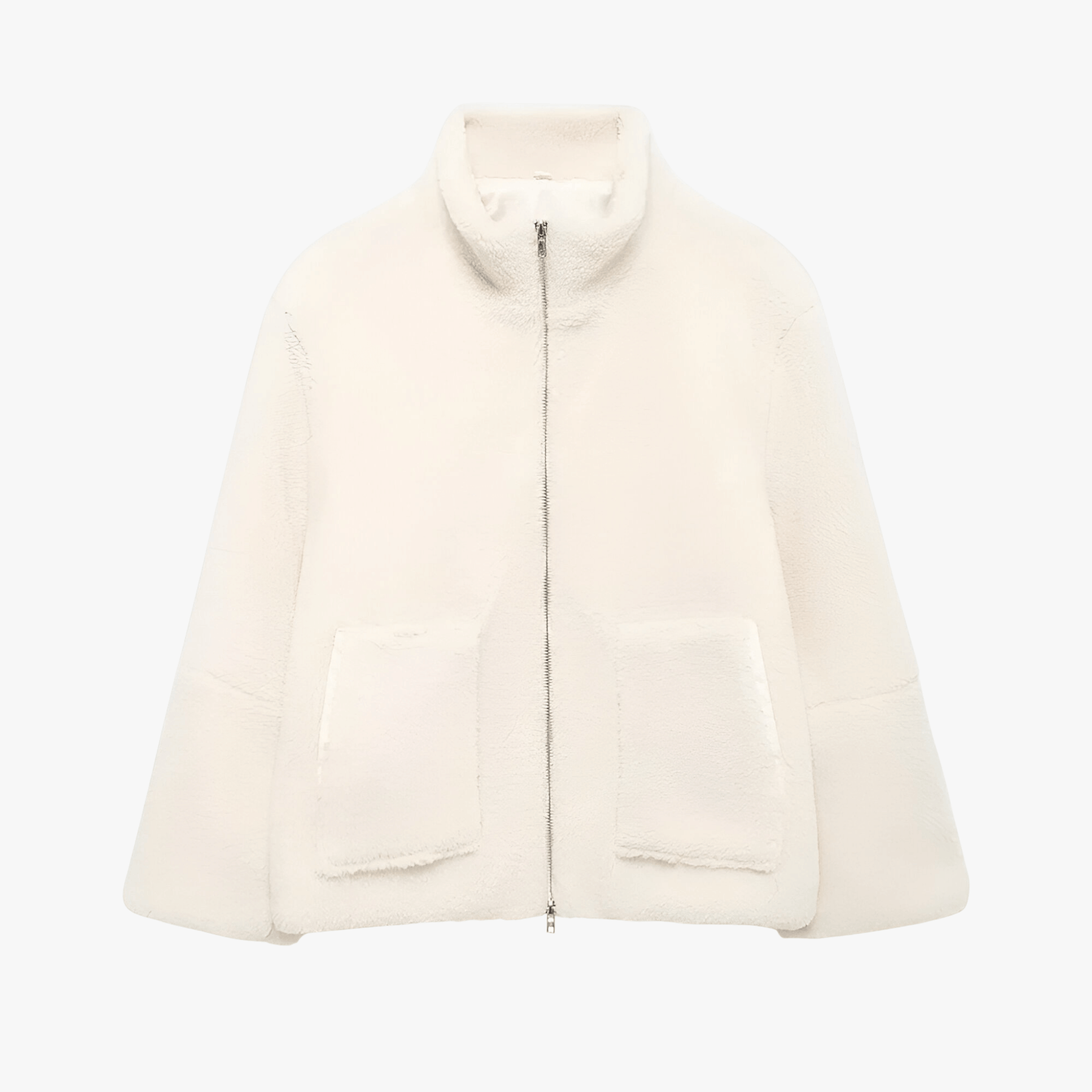 Jacket : Jas Dames Beige - Lange Damesjas met Ritssluiting - Elegante Warmte in Beige van Pantino