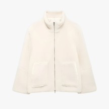 Jacket : Jas Dames Beige - Lange Damesjas met Ritssluiting - Elegante Warmte in Beige van Pantino