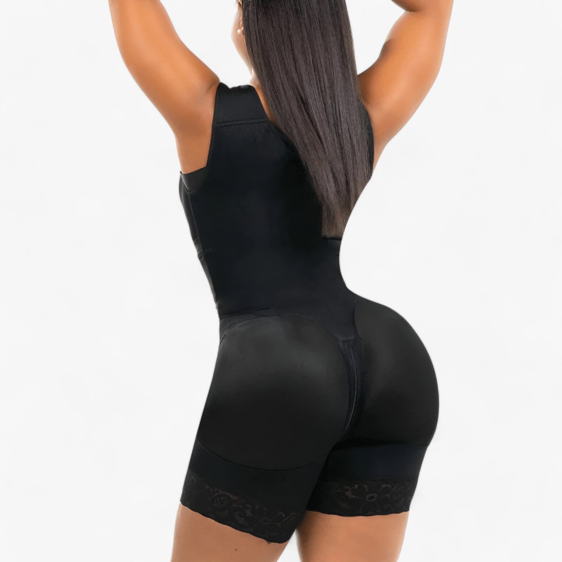 Bodysuit : Bodysuit Zwart - Slank Korset in van Pantino