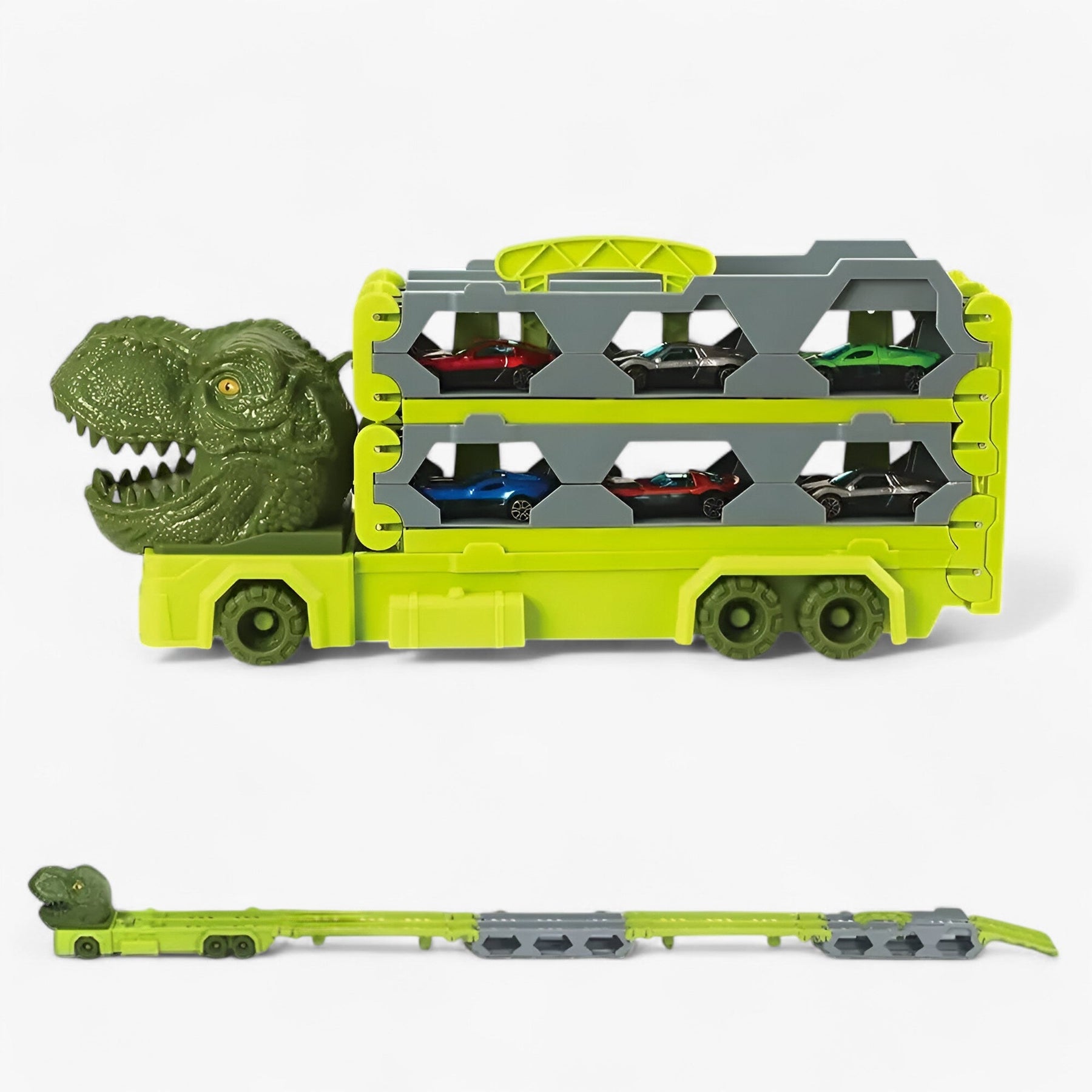 pets : Dinosaurus Race Truck - Eindeloos Plezier - Militair Groen in van Pantino