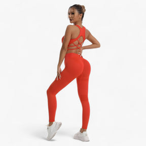 Two-Piece Sportswear Set : Set Sportkleding - Vertrouwen & Comfort Tijdens het Sporten - Zwart in van Pantino