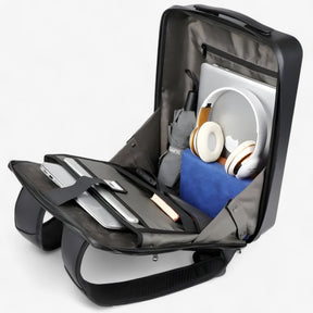 bags : Rugzak Zwart - Duurzame Multikleur met USB-poort in van Pantino