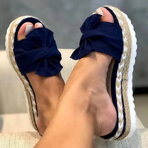 Sandals : Dames Sandalen Roze Pastel - Comfortabele Zomer Slippers in Blauw van Pantino