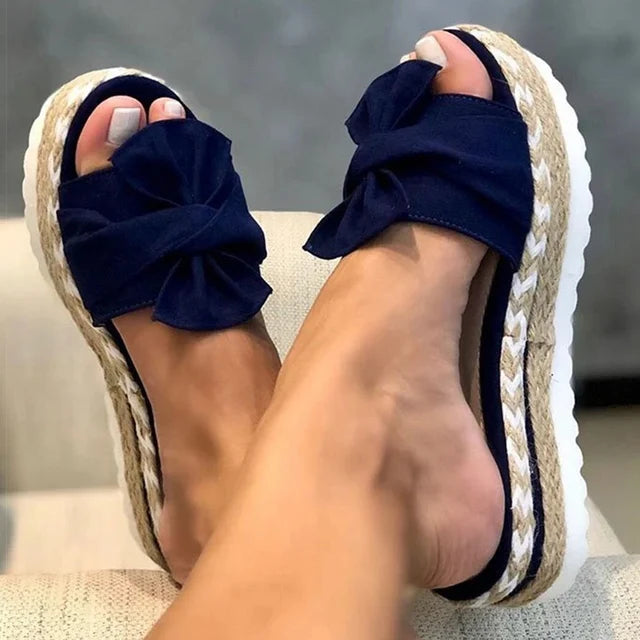 Sandals : Dames Sandalen Roze Pastel - Comfortabele Zomer Slippers in Blauw van Pantino