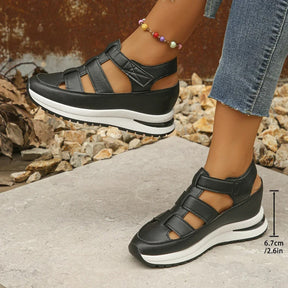 Sandales pour femmes : Sandales Femme Confort Cuir Noir Élégantes & Ergonomiques in van Pantino