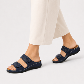 Illona | Sandali con zeppa – Comfort e stile combinati - €25 : Sandalen met sleehak – Comfort en stijl gecombineerd Leer Dames in van Pantino