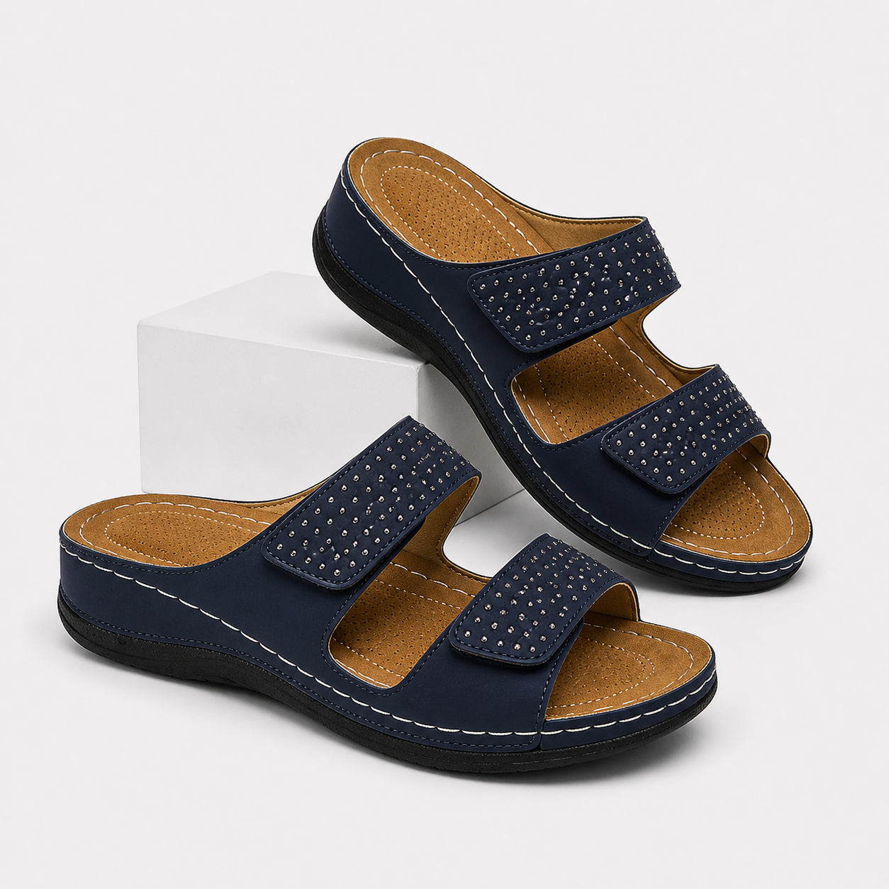 Illona | Sandali con zeppa – Comfort e stile combinati - €25 : Sandalen met sleehak - Comfort en stijl gecombineerd Leer Dames in van Pantino
