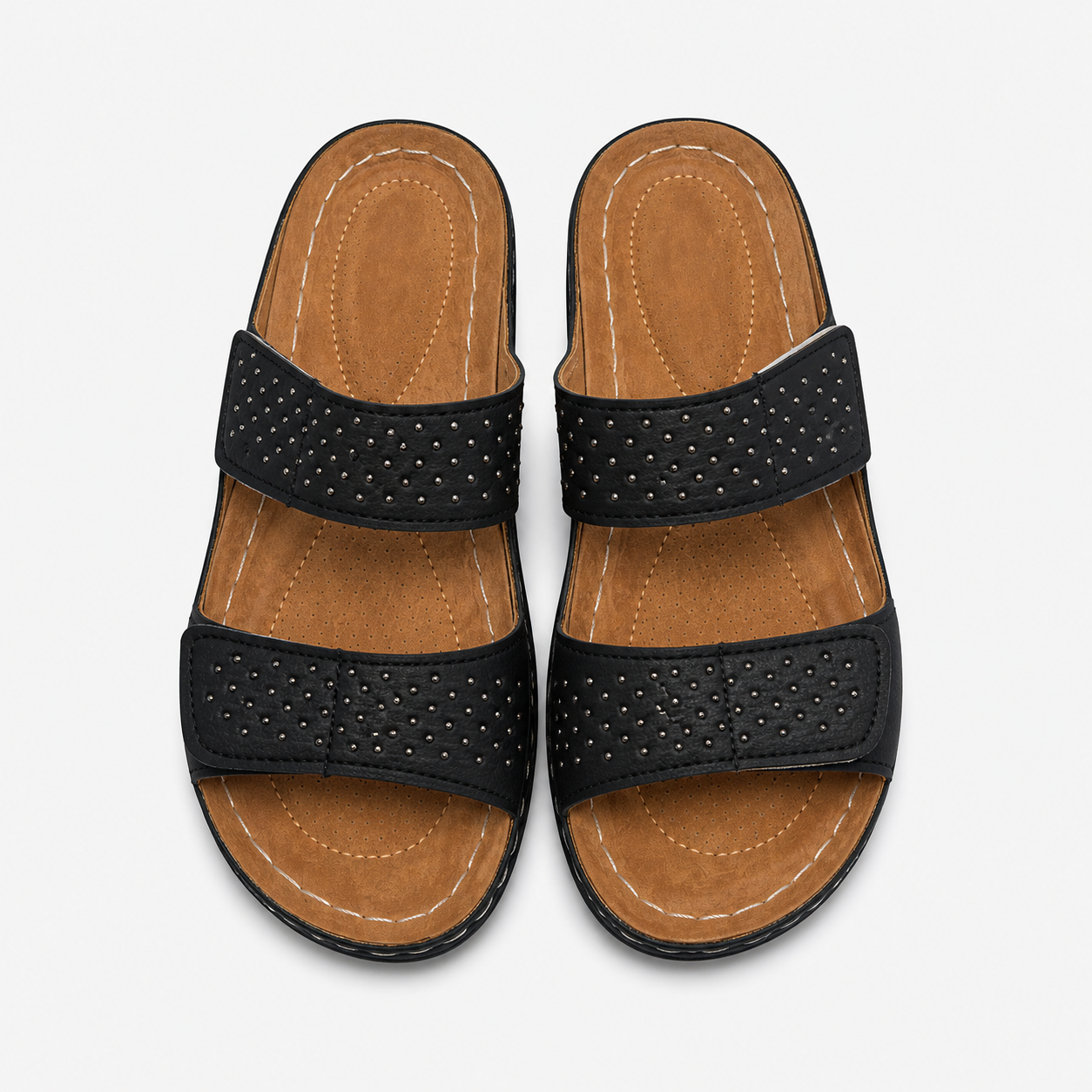 Illona | Sandali con zeppa – Comfort e stile combinati - €25 : Sandalen met sleehak – Comfort en stijl gecombineerd Leer Dames in van Pantino