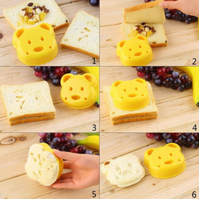 home & garden : Sandwich Uitdruk Vormpjes - Leuke Vormen Kinderen Verrassen - Kunststof in van Pantino
