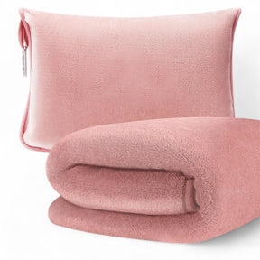 home & garden : Compacte Reisdeken - Comfort en Praktische Vakjes - Roze in Roze van Pantino