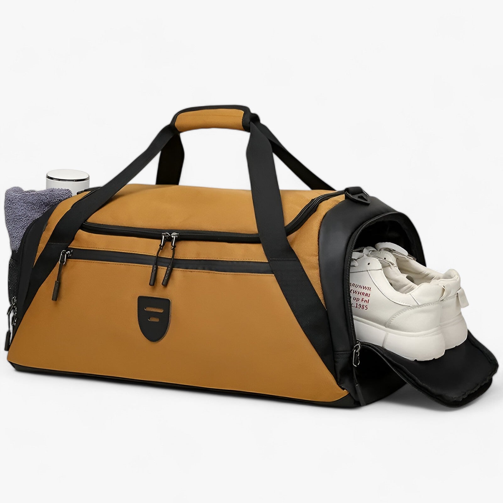 bags : Multifunctionele Gymtas met Scheidingsvakken Heren - Legergroen in van Pantino