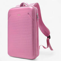 bags : Expanderbare Werktas met USB-poort - Grijs in Roze van Pantino