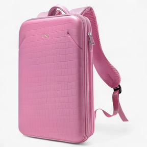 bags : Expanderbare Werktas met USB-poort - Grijs in Roze van Pantino