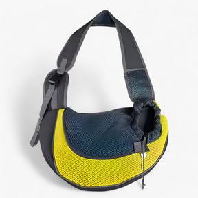 pets : PawGo - Comfortabele Draagtas voor Katten & Honden - Rugzak & Schoudertas in Één in Geel van Pantino
