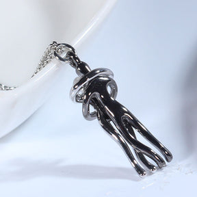 Necklace : Ketting Goud/Zilver - Elegante Knuffelketting met Kaartje in van Pantino