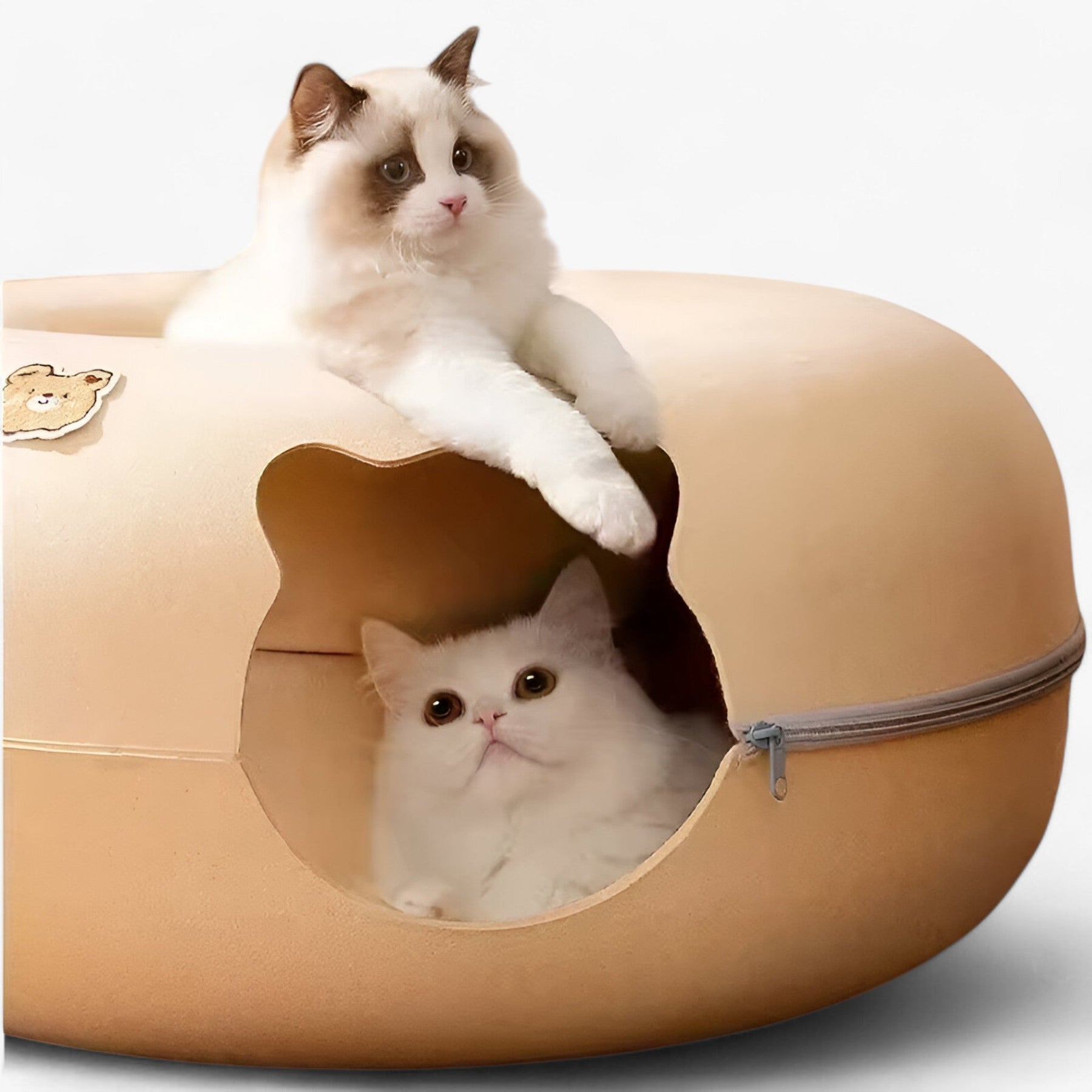 pets : Interactief Tunneltje Speelgoed voor Katten - Grijs in van Pantino