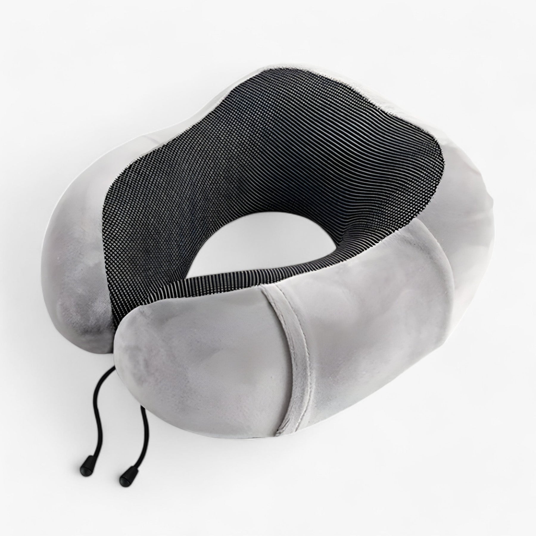 Travel Pillow : CloudRest - U-Vormig Reisekussen - Geheugenschuim voor Neksteun in Grijze Kussen van Pantino